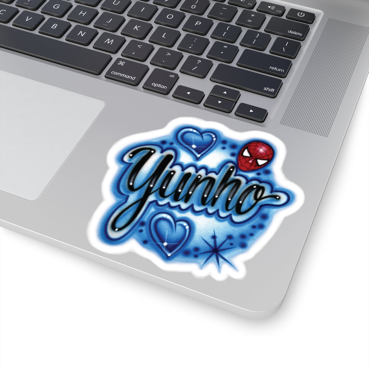 Sticker - Yunho - Hearts and starbursts - Spiderman head