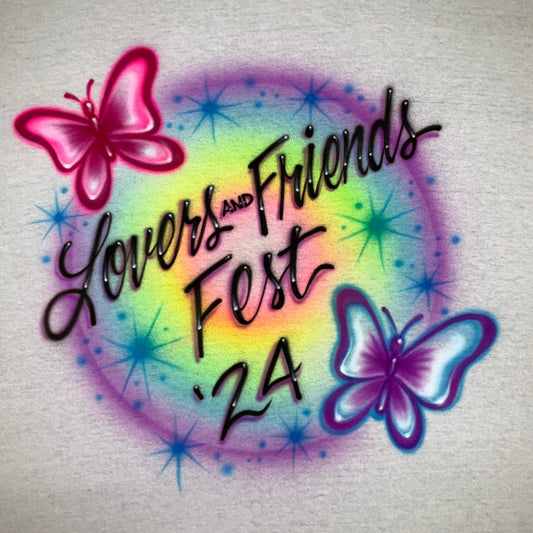 Lovers and Friends Fest airbrush t-shirt