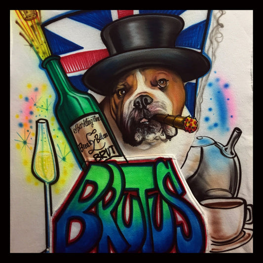 Airbrush T-shirt - Pet Portrait - You Choose Colors