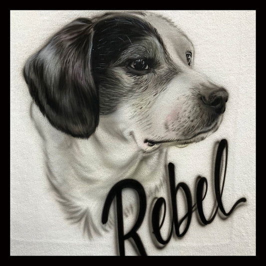 Airbrush T-shirt - Pet Portrait - Dog -Cat - Other Pet