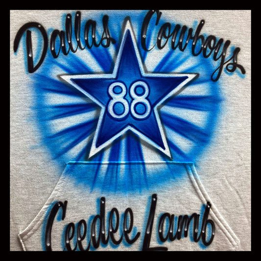 Airbrush T-shirt - Football - Cowboys - Your Favorite Player